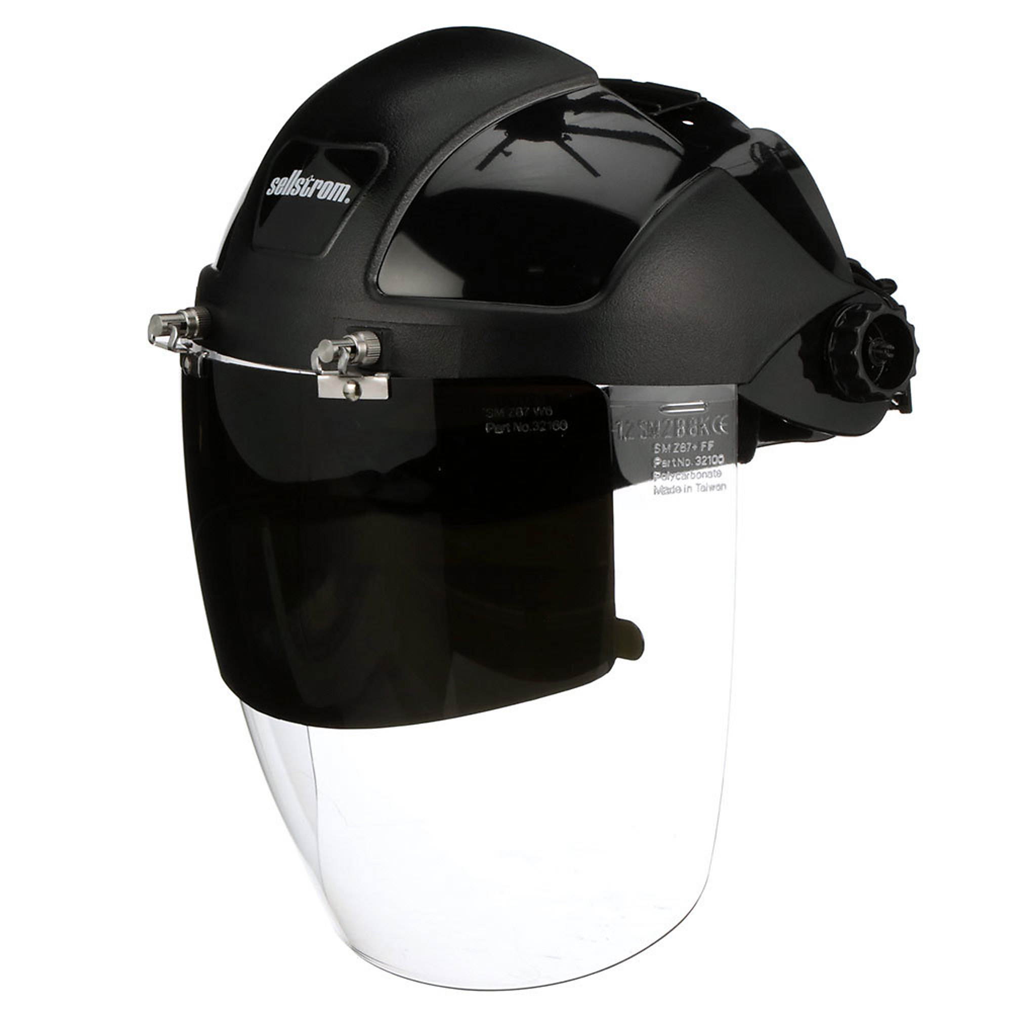 Sellstrom® - Face Shield - DP4 Series - 9" x 12.125" x 0.060" Window - Clear AF with Shade 6 IR Flip Visor - Ratcheting Headgear - Model # S32161